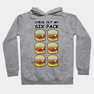 Check Out My Six Pack - Burger Version Hoodie